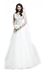 Sweetheart Crystals Crystal Lace Beaded Applique Chiffon/Taffeta/Tulle Corset   Waistline  Dress