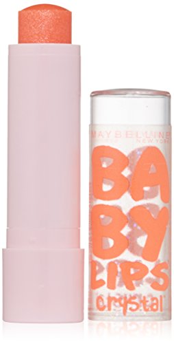 Maybelline New York Baby Lips Crystal Lip Balm, Gleaming Coral, 0.15 Ounce