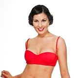 Baseball Beauty Bustier with Underwire in Red