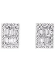 14K White Gold 1.28cttw Round Diamond Earring