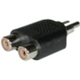 C2G / Cables to Go 40650 RCA Male to Dual RCA Female Adapter (Black)