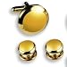 Tuxedo Cufflinks and Studs, Yellow in Gold Setting