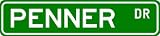 PENNER Street Name Sign ~ Personalized Family Lastname Sign ~ Gameroom, Basement, Garage Sign
