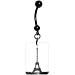 Black White Eiffel Tower Belly Ring
