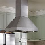 Review Vent-A-Hood  / Vent-A-Hood Euroline Pro Series EPIH18242SS Island Range Hoods with 600 CFM Inline Blower & 2-Level Halogen Lighting: 42