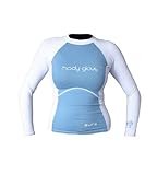 Body Glove Aura Long Arm Lycra Rash Guard (Blue/White, Xsmall)