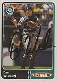 Dan Wilson, Seattle Mariners, 2003 Topps Total Autographed Card