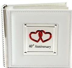 Deluxe 40th Wedding Anniversary Photo Album