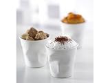 Revol Crumpled Espresso cup in white (set of 3) 25816