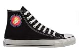 Converse Chuck Taylor All Star Hi Top Custom with Marine Corps Logo