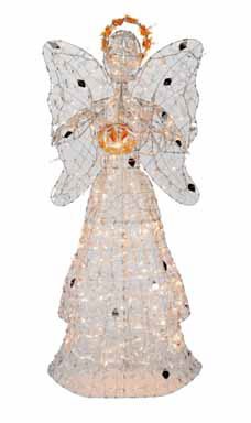 Santa's Best Craft Import Ge-7 73841 Ge Holiday Classics Crystal Elegance Angel 48