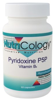 Allergy Research (Nutricology) - Pyridoxine P5p Vitamin B6, 275 mg, 60 capsules