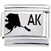Body Candy Italian Charms Laser Abbreviated - ALASKA