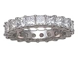 4.25 cts Princess Diamonds Eternity Band - Platinum LIFETIME WARRANTEE