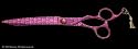 Kenchii Pink Poodle Curved Shear 8"