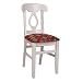 Alston Quality 440 WHT/Tan Napoleon Upholstered Side Dining Chair