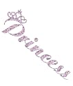 Princess Die Cutz Pink Glitter Die Cutz Decal
