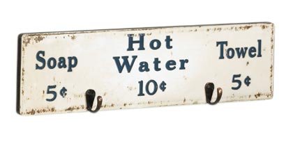Kitchen: SOAP,TOWEL,WATER WOOD HOOK/PLQ