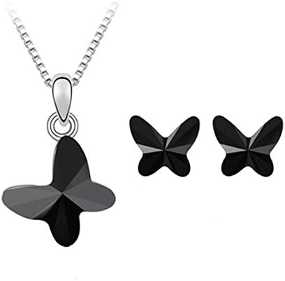 Blingery Austria Crystal High Quality Guarantee Fashion Jewelry Pendant Necklace and a Pair Earring