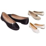 ESNY Totes Isotoner Satin Ballerina Bridal Shoes w/ Rhinestones
