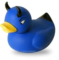 Blue Devil Duck Rubber Duckie