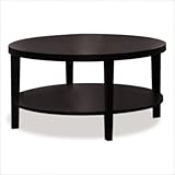 IMAGE OF Office Star MRG12 Merge Round Coffee Table, Espresso