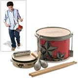 First Act FP770 Discovery 4 Piece Percussion Set in a Drum red/stars