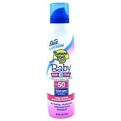 Banana Boat UltraMist Baby Tear Free Spray Sunblock Lotion SPF 50: 6 OZ.