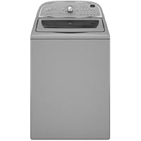 Whirlpool Cabrio WTW5700XL 27 Top-Load Washer with 3.6 cu. ft. Capacity, 11 Wash Cycles, 5 Temperatue Settings, Delay Start, Glass Window and LED Display: Lunar Silver