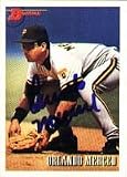 Orlando Merced, Pittsburgh Pirates Autographed Card