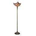 Tiffany 72" Beaded Torchier  Red