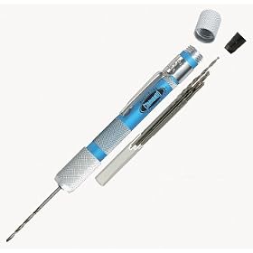 Commando Precision Drill Set and Blue Anodized Pro Series Handle with 12 HSS Drills, Scribe Awl,... by Commando