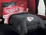 NFL Kansas City Chiefs - Black Denim Bedskirt - Full / Double Size