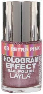 Layla Hologram Effect Fast-Drying Formaldehyde-Free Nail Polish (Various Colors)