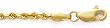 14K Yellow Gold 2.5MM DIAMOND CUT SOLID ROPE 7" BRACELET