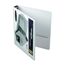 Hanging View Binder With DublLock Round Rings, 1 Capacity, White