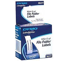 30277 260-labels 9/16 X 3-7/16 White File Folder Dymo Labelwriter