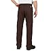 Dickies Occupational Workwear LP812DW Polyester/ Cotton Relaxed Fit Men's Industrial Flat Front Pant with Straight Leg, Brown