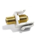 Coax Insert For Wall Outlets-White