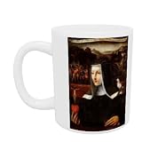 Ex Voto dedicated to St. Catherine of Siena (1347-80) (oil on panel) by Italian School - Mug - Standard Size