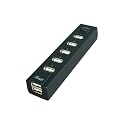 7 Ports USB 2.0 Hub w/ Power Adapter