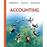 Accounting Textbook official Title is : Accounting (Hardcover)by Carl S. Warren (Author), James M. Reeve (Author), Jonathan Duchac (Author) Published by South-Western College (ACCOUNTING TEXTBOOK FOR COLLEGE AND UNIVERSITY STUDENTS)