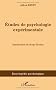 Etudes de psychologie exp�rimentale
