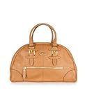 Bric's Cervo - Grained Leather Bowler Bag Tobacco