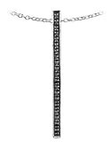 Image of Kit Heath Sterling Silver 90Fpbz Womens Black Cubic Zirconia Pendant + Chain