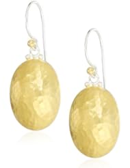 GURHAN "Jordan" Silver, Gold Faced Hook Earrings
