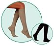 Juzo Attractive 4201 Closed Toe Unisex Ribbed Knee Highs 20-30 mmHg