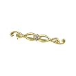 14K Yellow Gold Diamond Brooch - 0.08 Ct.
