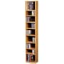 Double-Wide Media Storage Tower - Natural