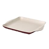 Review Pfaltzgraff 571 216 00 / Pfaltzgraff Weir in Your Kitchen 13-by-13-Inch Square Baking Platter, Cayenne